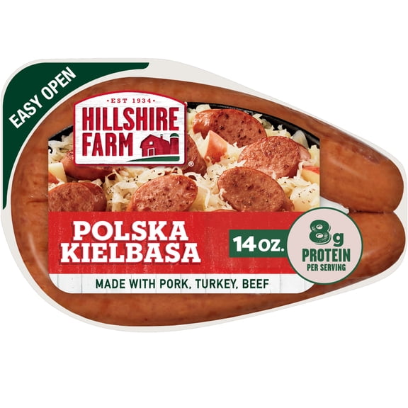 Hillshire Farm Polska Kielbasa Smoked Sausage Rope, 14 oz (Refrigerated)