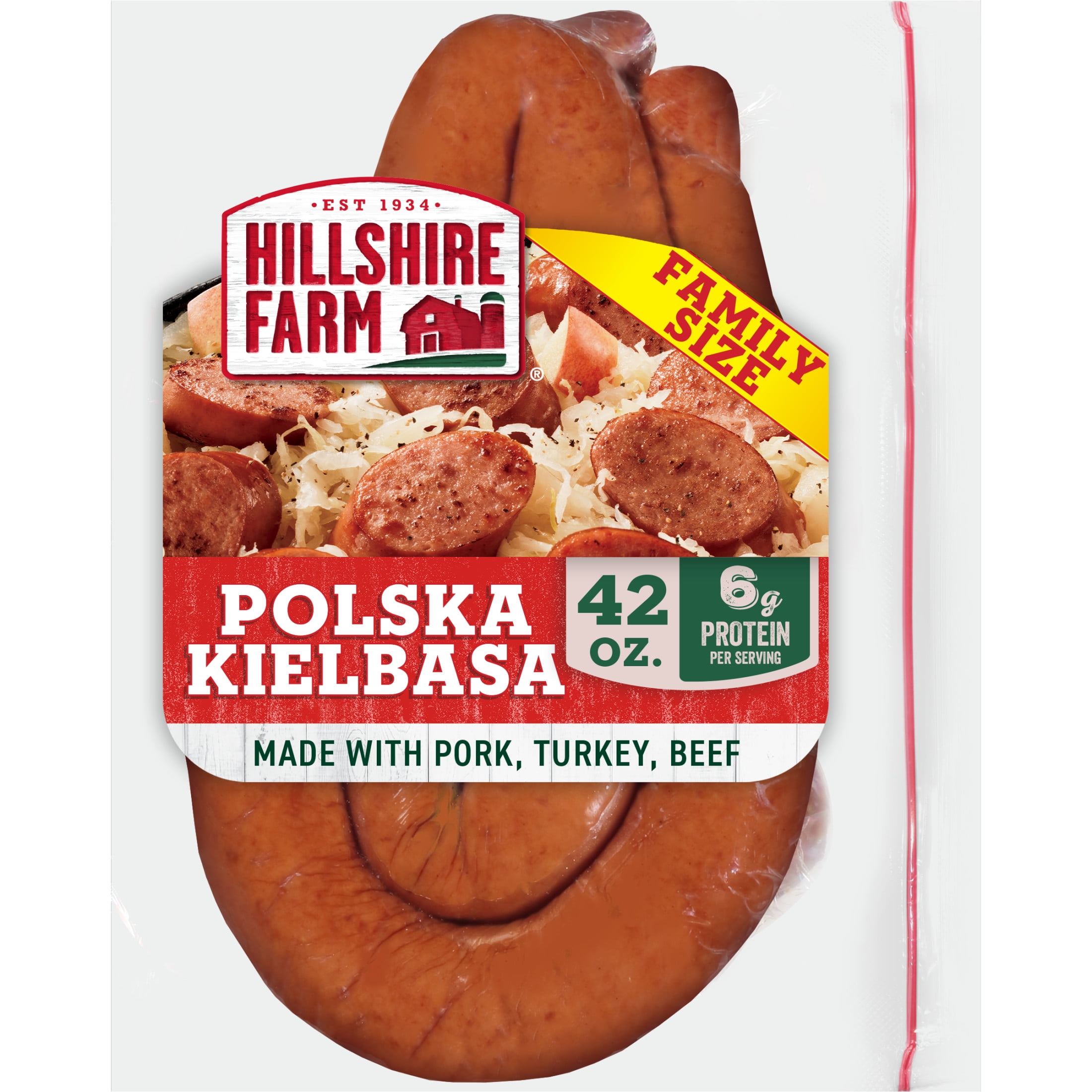 Hillshire Farm Polska Kielbasa Smoked Sausage Rope, 42 oz (Refrigerated)