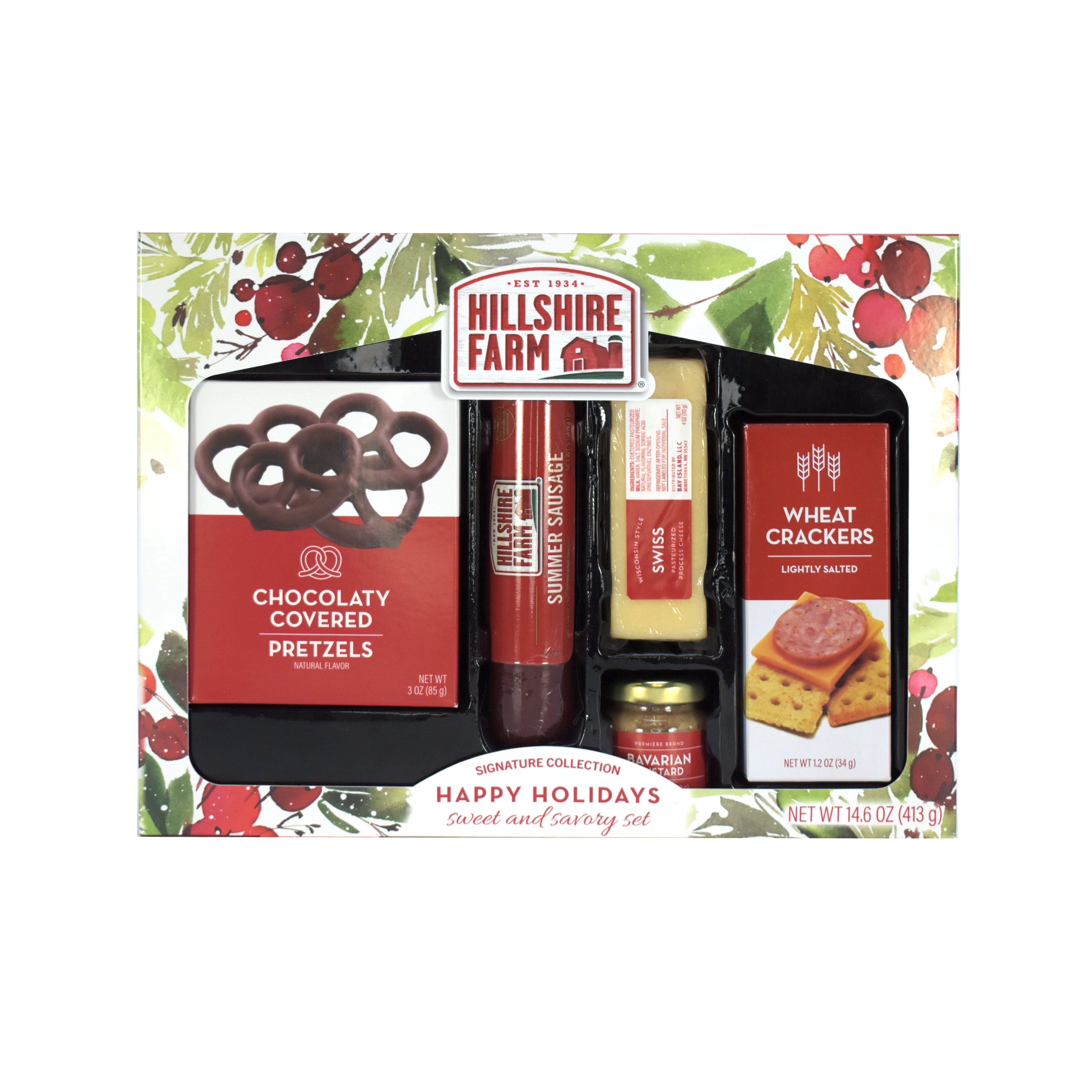 Hillshire Farm Sweet and Savory Delight Meat, Cheese, Crackers and Chocolate Holiday Gift Set, 14.6oz