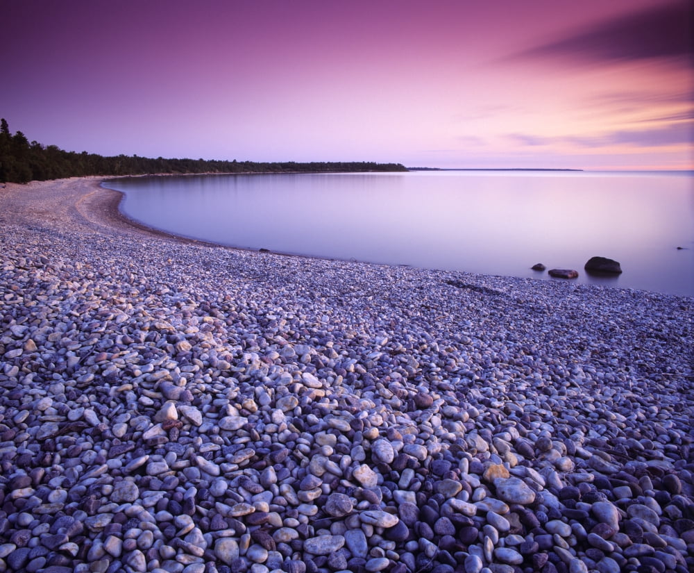 Hillside Beach Lake Winnipeg Manitoba Canvas Art - Dave Reede Design Pics (32 x 26)