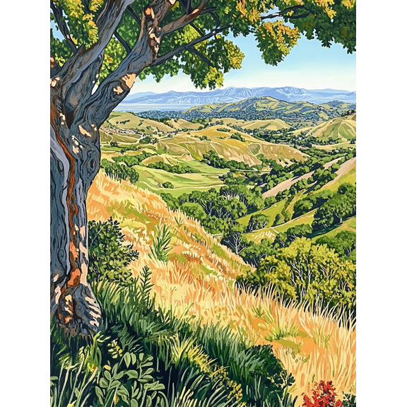 Hillside Landscape Canvas Art PrintPerfect for Living RoomBedroomOfficeDining Roomand Hallway Decoration.