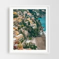 thumbnail image 1 of Hillside, Positano 02 - Positano Campania Italy Photography White Framed Wall Art Print 12 x 18 inches, 1 of 3