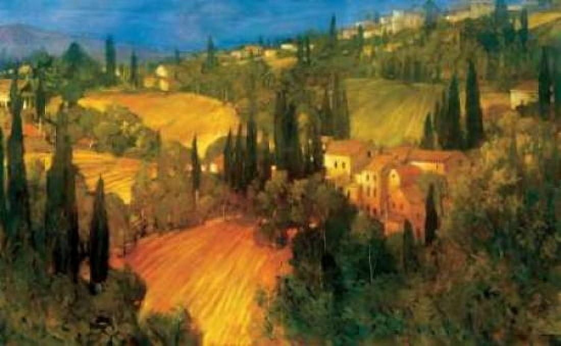 Hillsideide - Tuscany Canvas Art - Philip Craig (12 x 18)