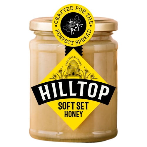 Hilltop Honey Soft Set 340g, British Import (Pack of 2)