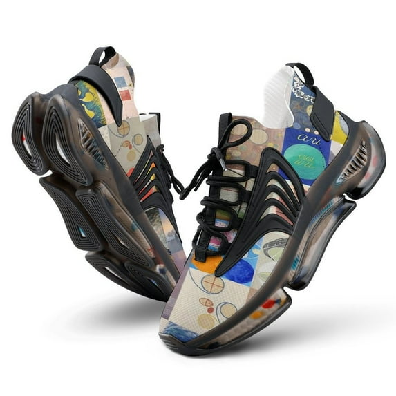 Hilma Af Klint Montage Walking Shoes for Men Woman Lightweight Tennis Fashion Elastic Sports Shoes Cushion Basketball Shoes