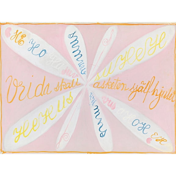 Hilma Af Klint Rose Group Ii Eros Series No. 5 Extra Large XL Wall Art Poster Print