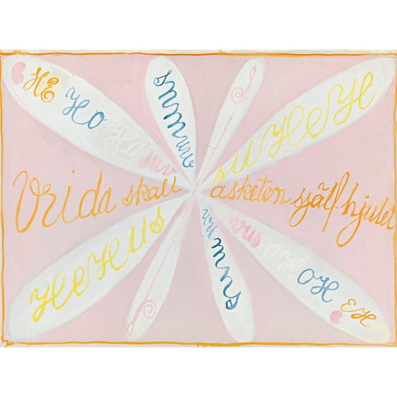 Hilma Af Klint Rose Group Ii Eros Series No. 5 Extra Large XL Wall Art Poster Print