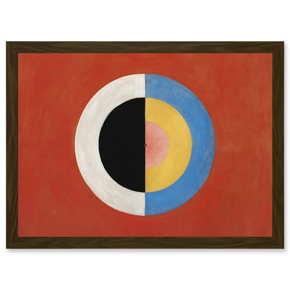 Hilma Af Klint Svanen Abstract Circles Painting A4 Artwork Framed Wall Art Print