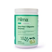 Hilma Daily Fiber + Digestive Enzymes Dietary Supplement Powder, Doctor Formulated, 30 Servings