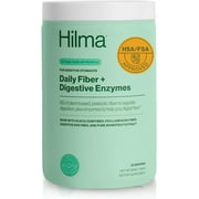 Hilma Daily Fiber + Digestive Enzymes Dietary Supplement Powder, Doctor Formulated, 30 Servings