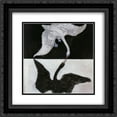 thumbnail image 1 of Hilma af Klint 2x Matted 20x20 Black Ornate Framed Art Print 'The Swan (No. 17)', 1 of 2