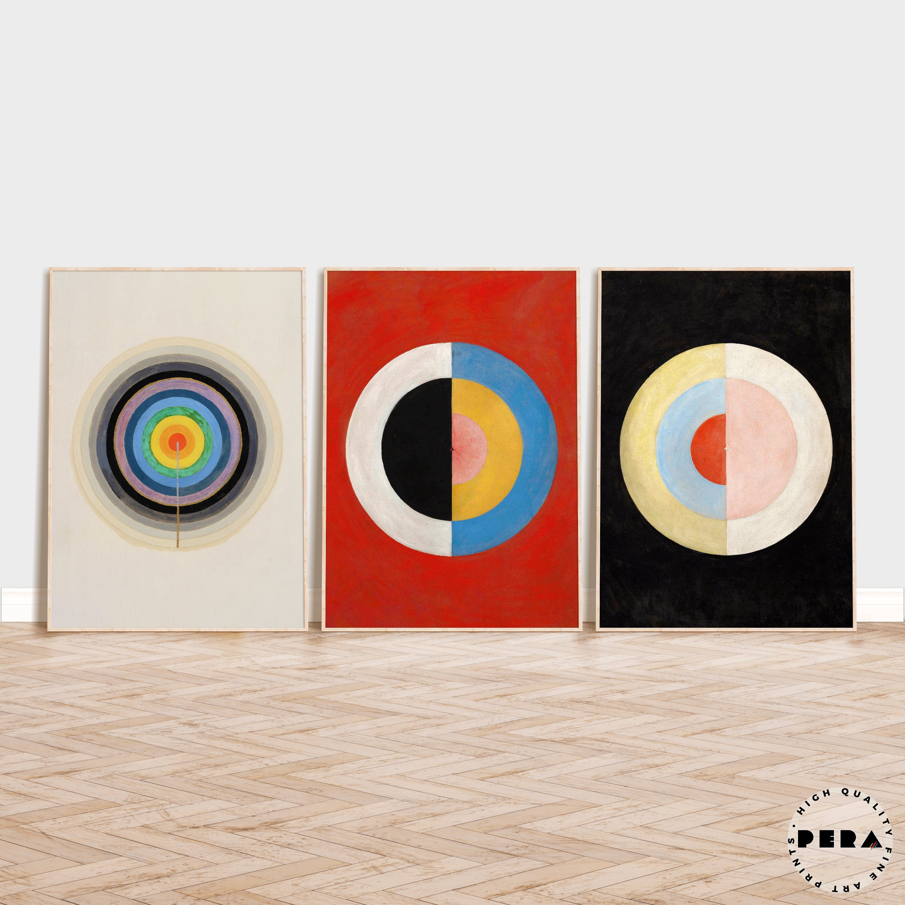 Hilma Af Klint Abstract Geometric Art Print Set, 12" x 16"