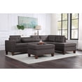 thumbnail image 1 of Hilo Fabric Reversible Sectional Sofa with Storage Ottoman - Dark Gray, 1 of 5