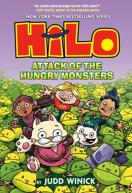 Hilo Hilo Book 12: Attack of the Hungry Monsters: (A Graphic Novel), (Hardcover)