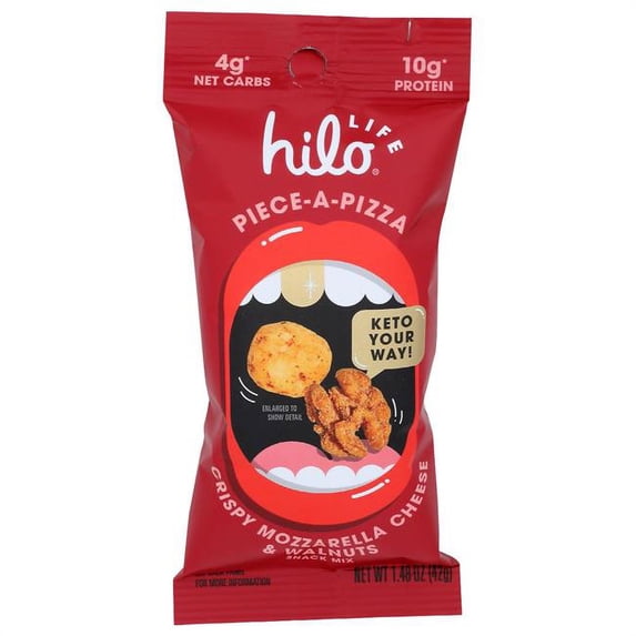Hilo Life Snacks KHRM00375044 1.48 oz Nuts Piece A Pizza Cheese Mix