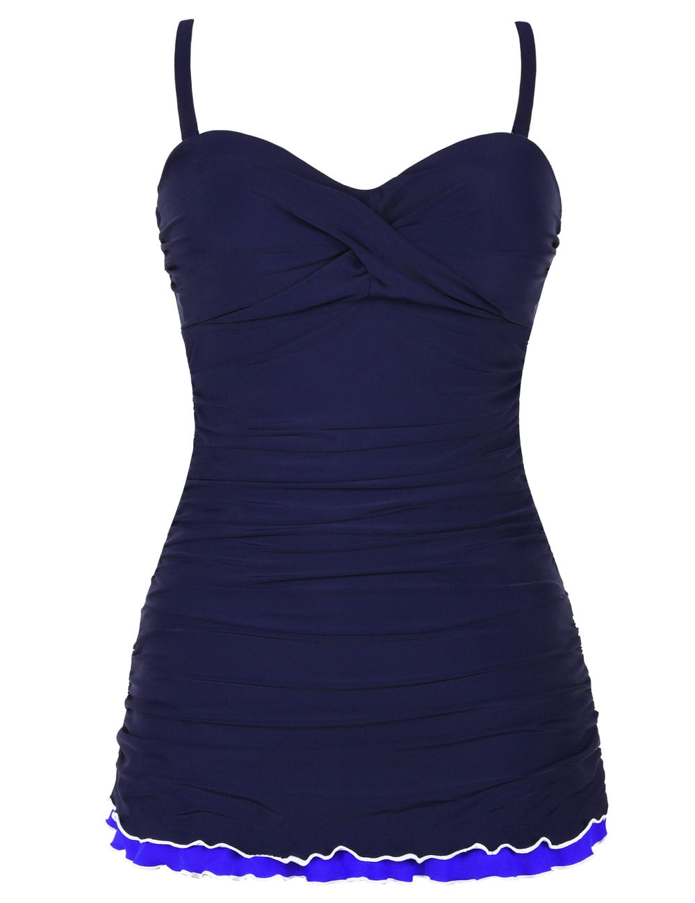 Hilor Women's One Piece Swimsuits Tummy Control Swimwear Ruffle