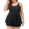 thumbnail image 1 of Hilor Women's Plus Size Tankini Bathing Suits Modest Tummy Control Two Piece Swimsuits, 1 of 7