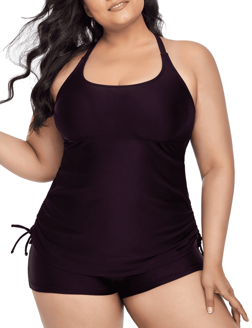 Tankini Top Plus Size Swimsuits With Underwire Support Raisins
