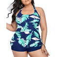 thumbnail image 1 of Hilor Women's Plus Size Tankini Swimsuits Stappy Back Two Piece Bathing Suit, 1 of 7