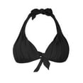 thumbnail image 1 of Hilor Women's Push up Halter Bikini Top Ruched Swim Top Bra, 1 of 4