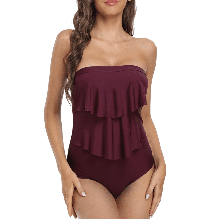 Ladies hotsell bandeau swimsuits