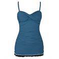 thumbnail image 1 of Hilor Womens One Piece Bathing Suit Tummy Control Swimsuit Ruffle Swimdress with Panty, 1 of 7