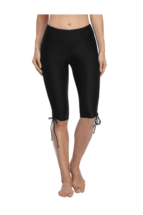 Womens Rash Guard Long Swim Shorts Surfing Tights Tankini Bottom