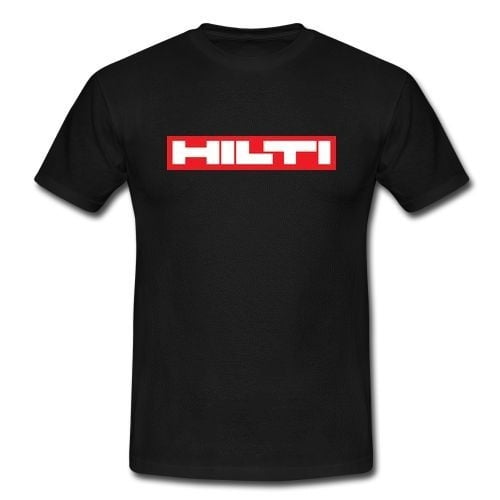 Hilti Power Tools Instrument T-Shirt Mechanic Equipment Tee Mens Round Neck Short Sleeves Bottoming T-shirt