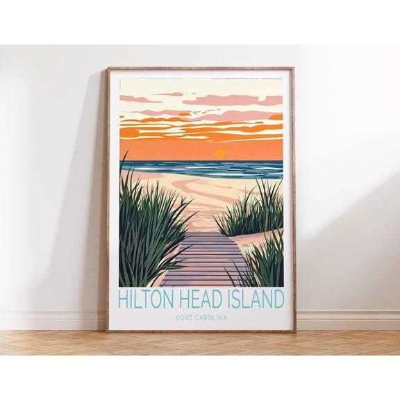 Hilton Head Island South Carolina Wall Art Unframed Paper Print
