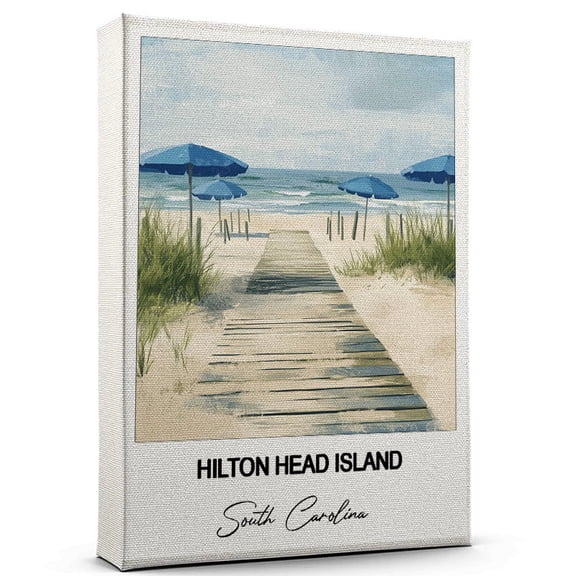 Hilton Head Island Travel Canvas Wall Art  Nature-Inspired Travel Decor with Scenic Views South Carolina Canvas Wall Print  A Captivating Gift for Adventure Seekers