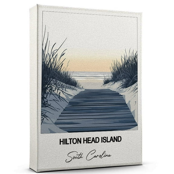 Hilton Head Island Travel Wall Art  South Carolina Canvas  Travel Wall Decor with Timeless Appeal  A Special Gift for Loved Ones