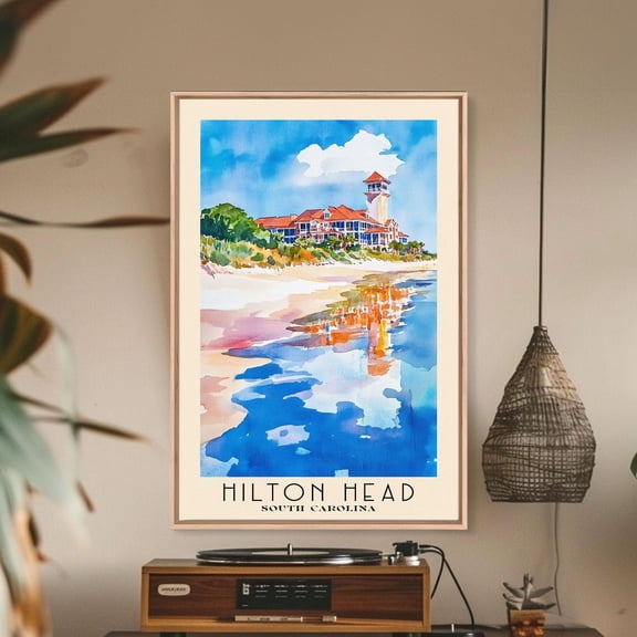 Hilton Head South Carolina Beach Art Unframed Paper Print