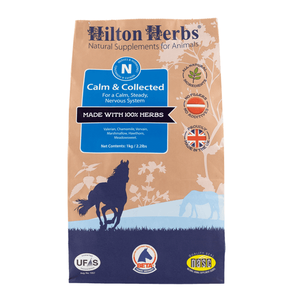 Hilton Herbs Calm & Collected Dried Supplement for Horses 2.2lb Bag