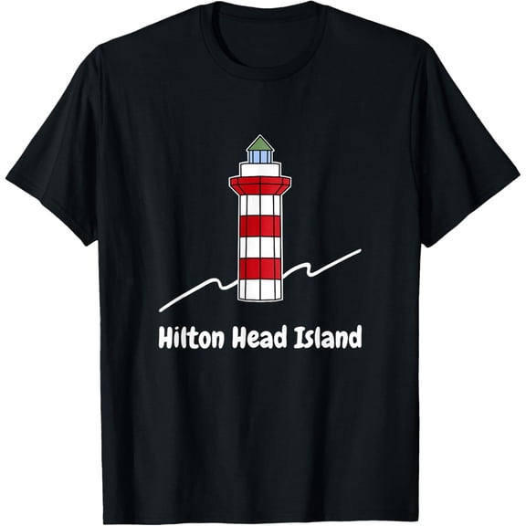 Hilton head Island Lighthouse Funny Creative Graphic T-Shirt