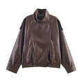 thumbnail image 1 of Hilzaten Jacket Women's Long Sleeve Loose Fit Multi-Pocket Button, 1 of 3