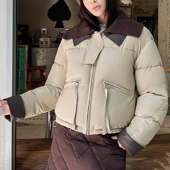 Hilzaten Women's Jacket - Loose Fit Puffer Heavyweight