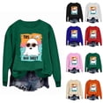 thumbnail image 1 of Hilzaten Womens Tops Hoodless Loosse Print Pullover Casual Long Sleeve Sweatshirts for Women, 1 of 3