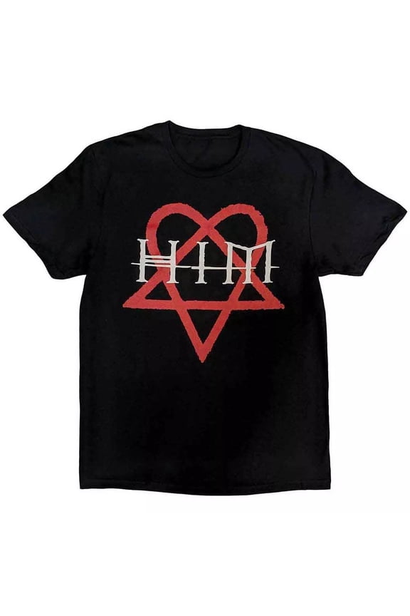Him Band Heartagram Black Short Sleeve T SHIRT FULL SIZE S-5XL ET929