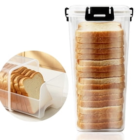 Hima Shilajatun Bread Storage Container, Airtight Bread Box with Pull-Out Drawer