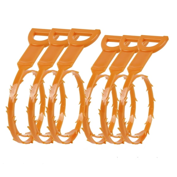 HimaPro 6 Pack Snake Drain Tool Hair Drain Clog Remover Drain Cleaning Tool (3 Piece 19.6 Inch + 3 Piece 23.6 Inch)
