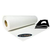 HimaPro Fusible Iron on Tearaway Embroidery Stabilizer Backing 12 inch x 25 Yard Roll