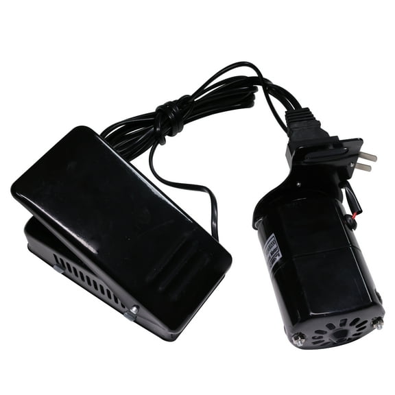 HimaPro Home Sewing Machine Motor(Black) with Foot Pedal, Motor Belt, Bracket, Bolts, and Carbon Brush