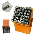 thumbnail image 1 of HimaPro Number and Letter Stamp Set 36 PCs Lowercase Industrial Grade Letters 'a'-'z', &', 0'-'9' in a Plastic Box (3mm - 1/8 Inch), 1 of 6