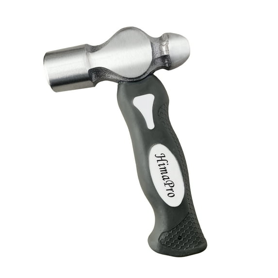 HimaPro One Pound Ball Pein Steel Head Metal Stamping Hammer