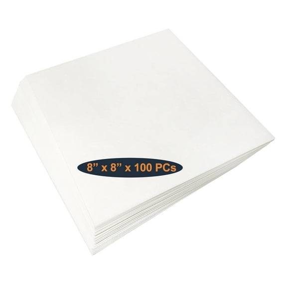 HimaPro 8 Inch Embroidery Stabilizer, 8 Inch Pre-cut Square