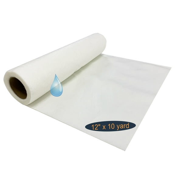 HimaPro Wash Away Non-Woven Stabilizer Backing for Machine Embroidery Water Soluble Embroidery Stabilizer (12 Inch x 10 Yard)
