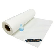 HimaPro Wash Away Non-Woven Stabilizer Backing for Machine Embroidery Water Soluble Embroidery Stabilizer 12 Inch x 25 Yard