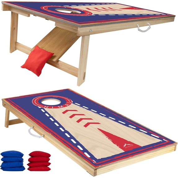Himal Outdoors Cornhole Board Set, Choose Between 4 x 2 Feet or 3 x 2 Feet Game Boards Includes 8 Corn Hole Toss Bags