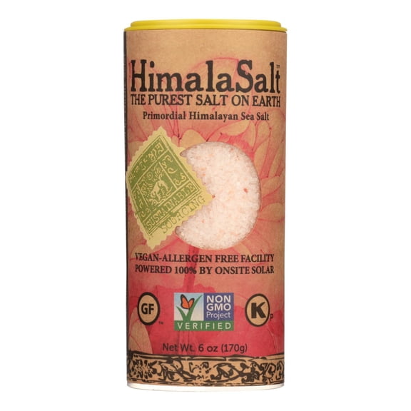 Himalasalt Primordial Himalayan Sea Salt Fine Grain Shaker, 6 Oz