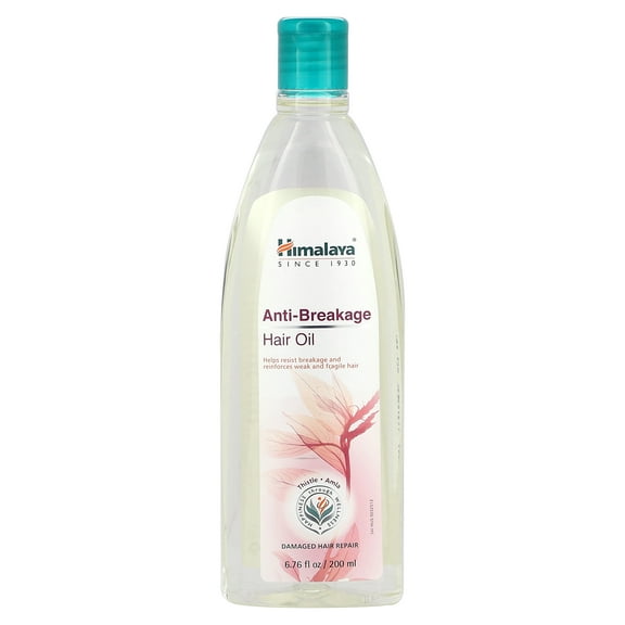 Himalaya Anti-Breakage Hair Oil with Thistle and Amla for Damaged, Fragile Hair and Split ends 6.76oz/200ml